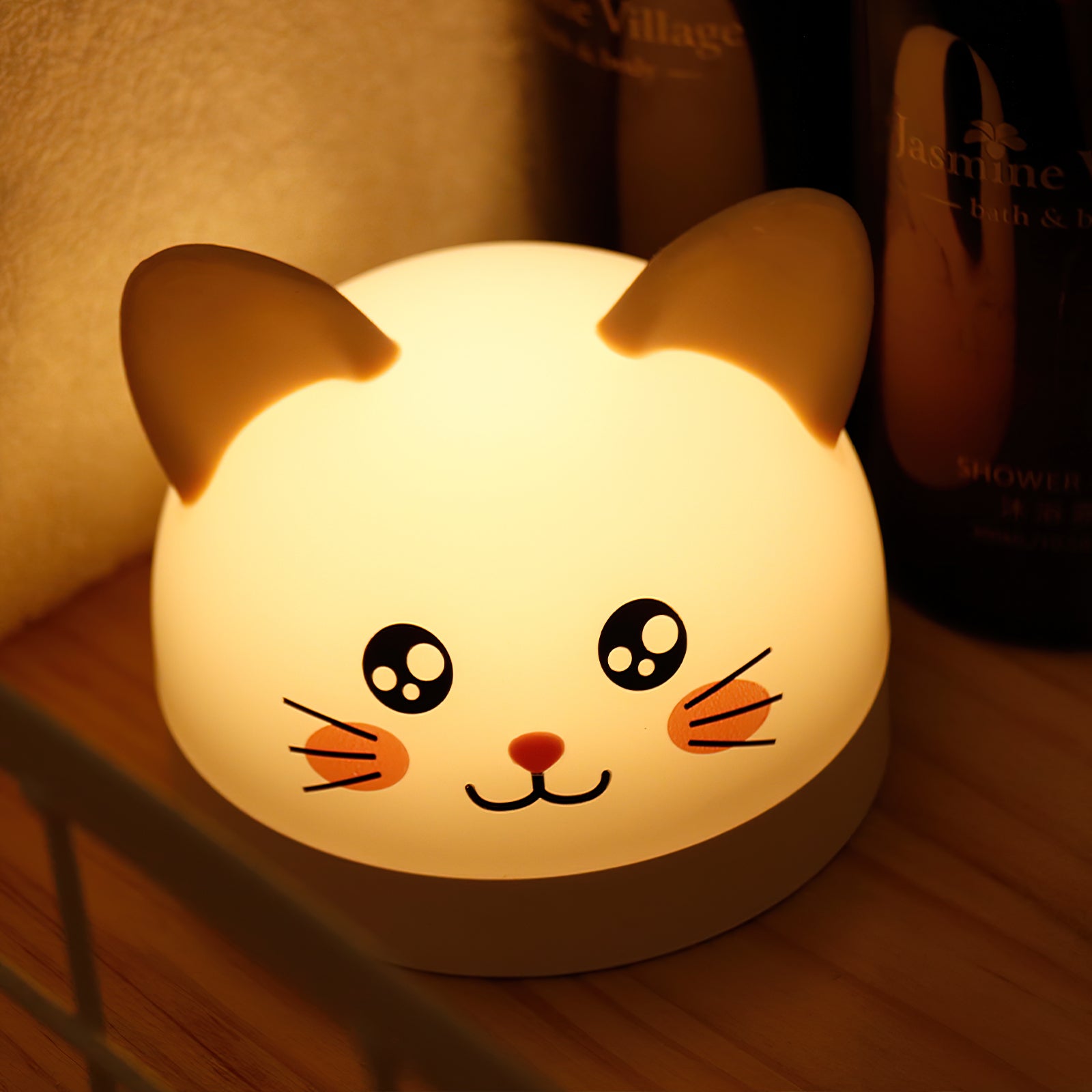 Cat Mouse Clock Night Light