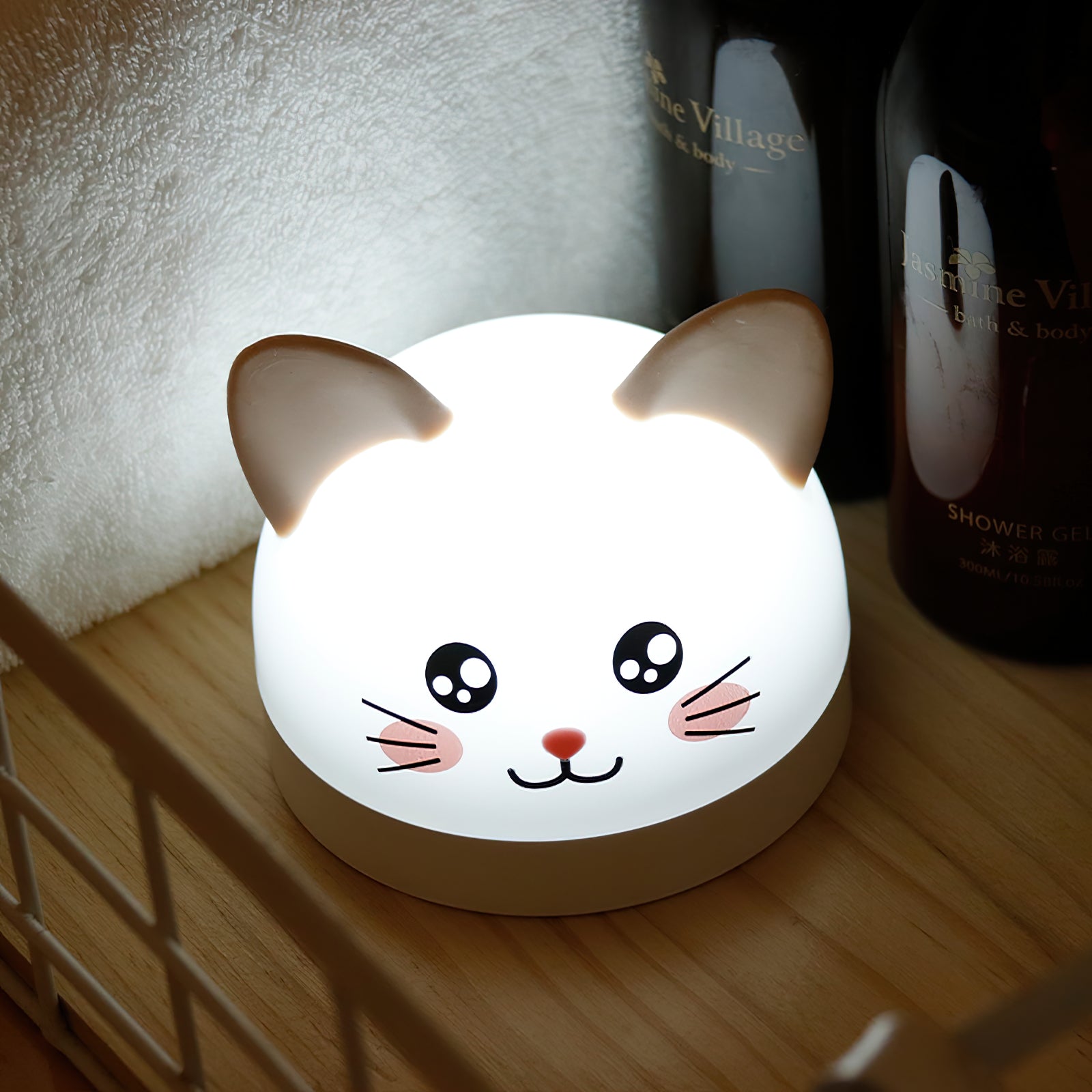 Cat Mouse Clock Night Light