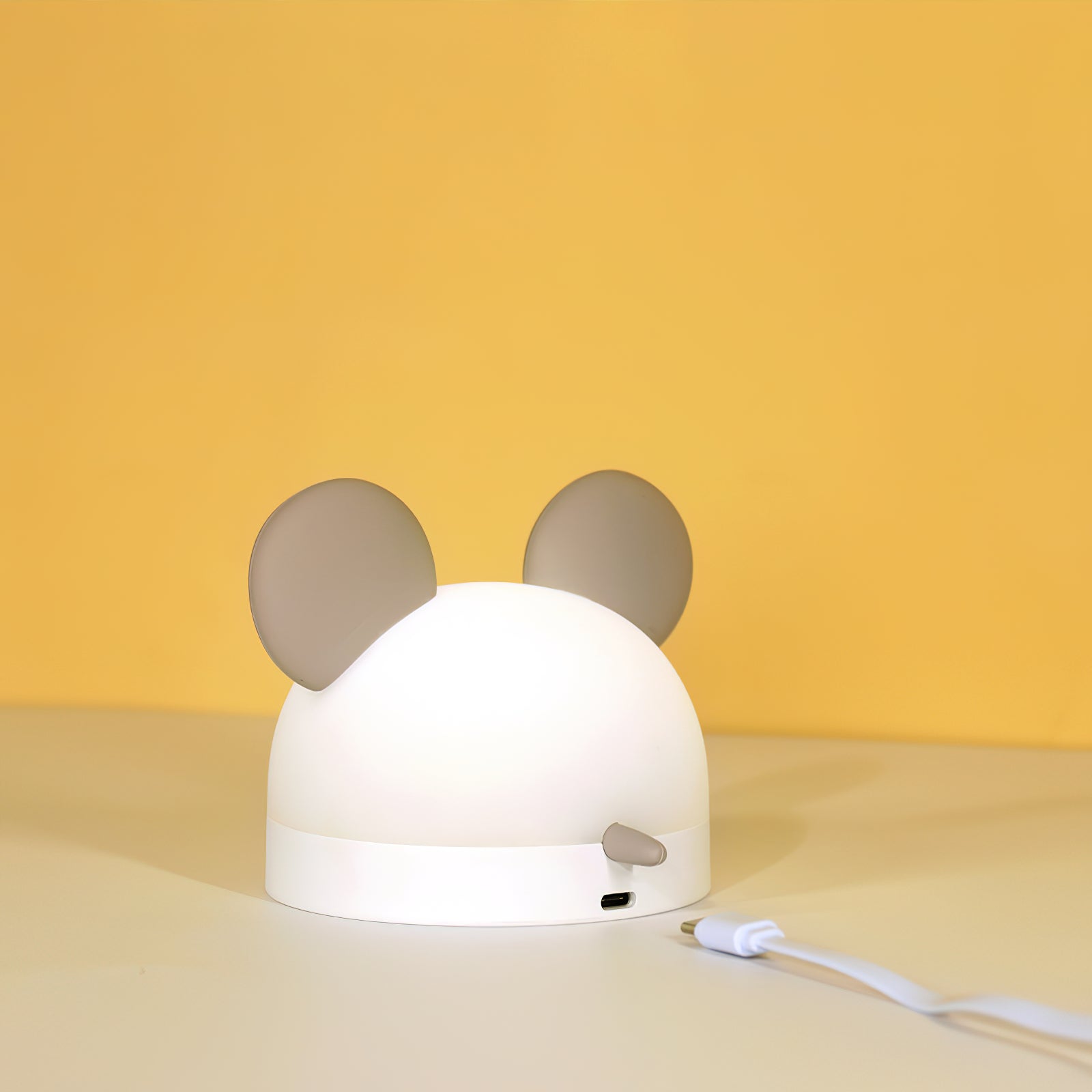 Cat Mouse Clock Night Light