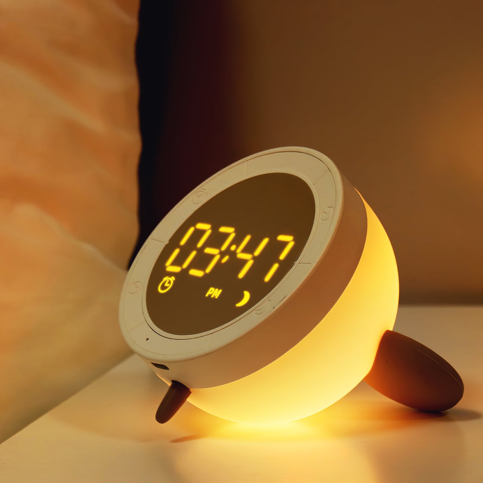 Cat Mouse Clock Night Light