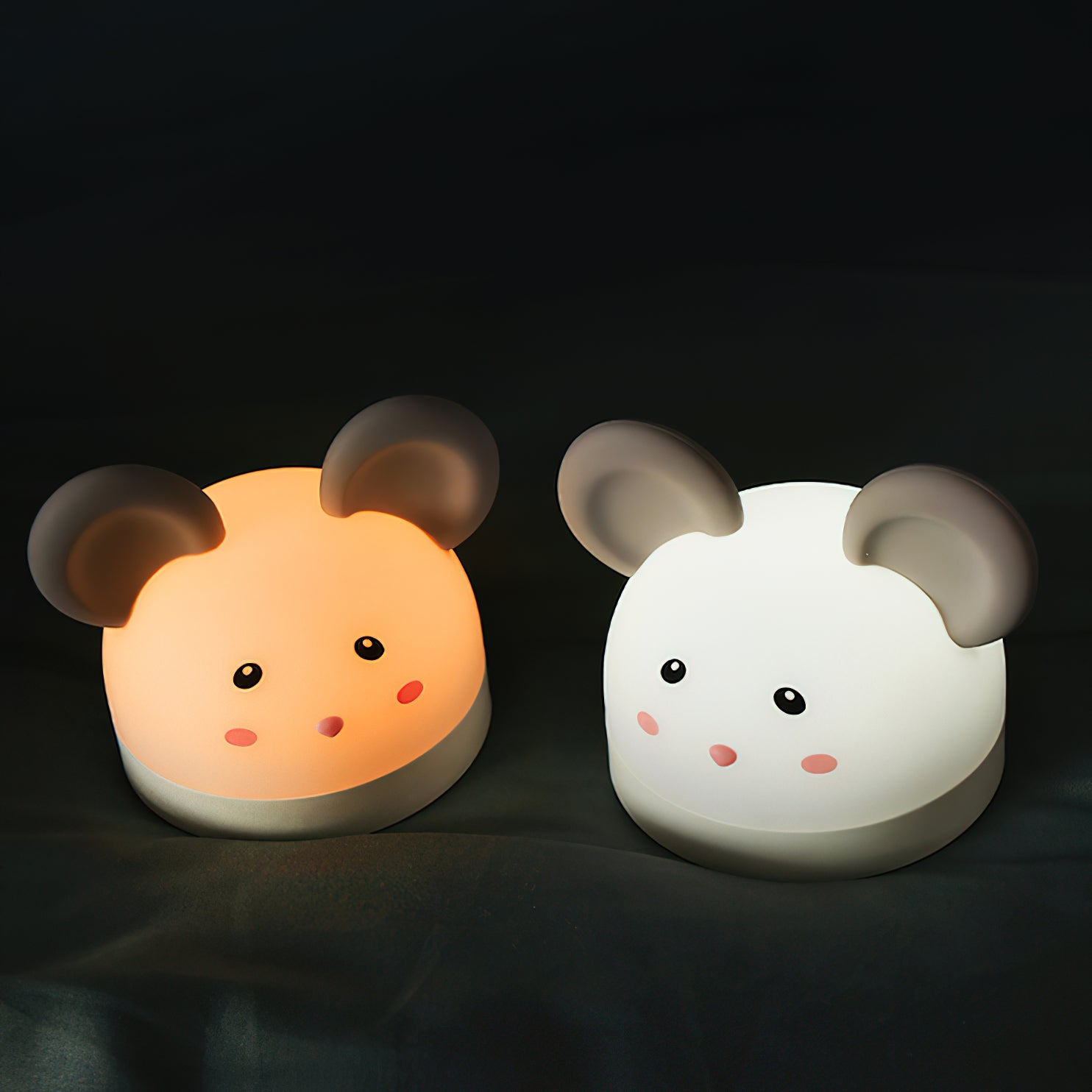 Cat Mouse Clock Night Light