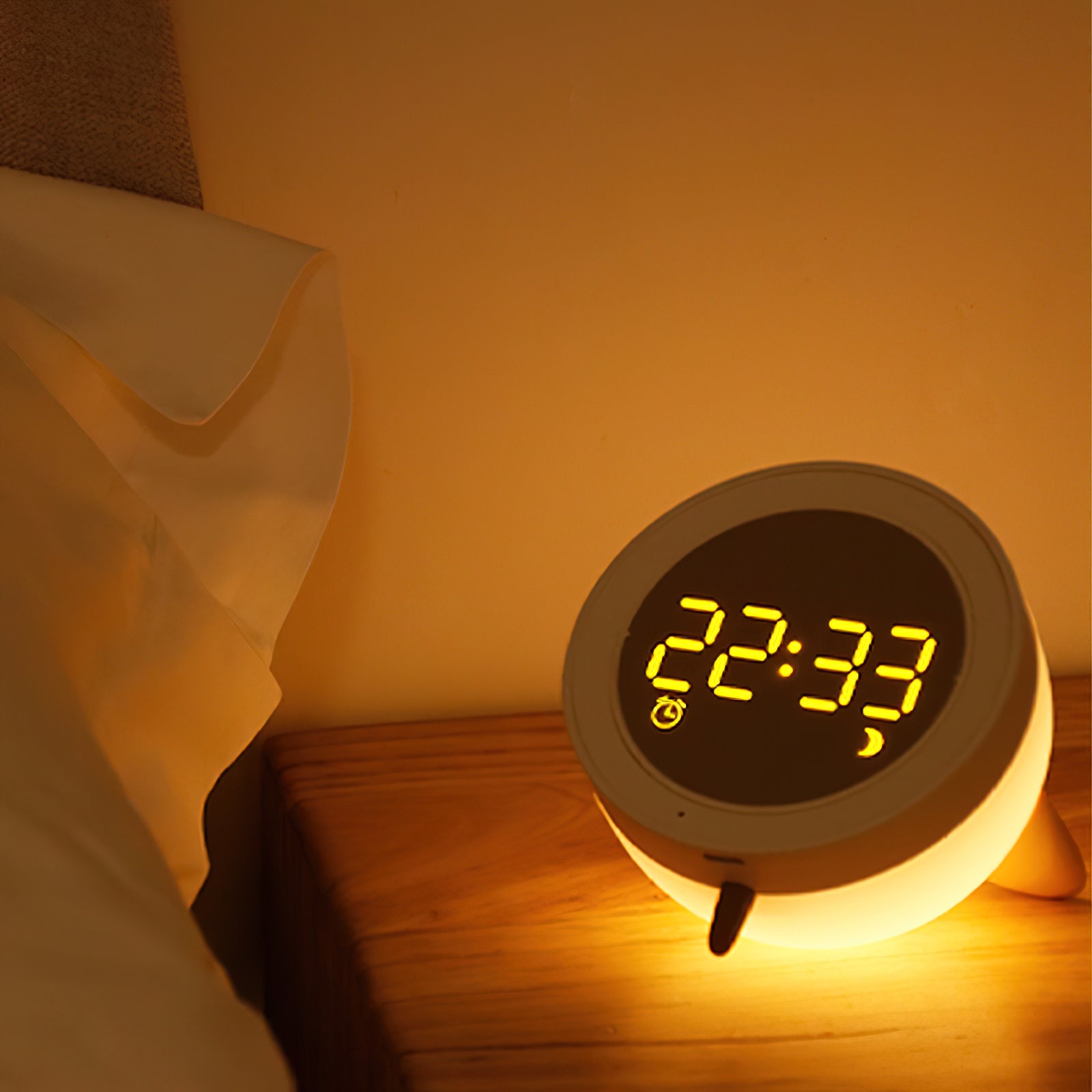 Cat Mouse Clock Night Light