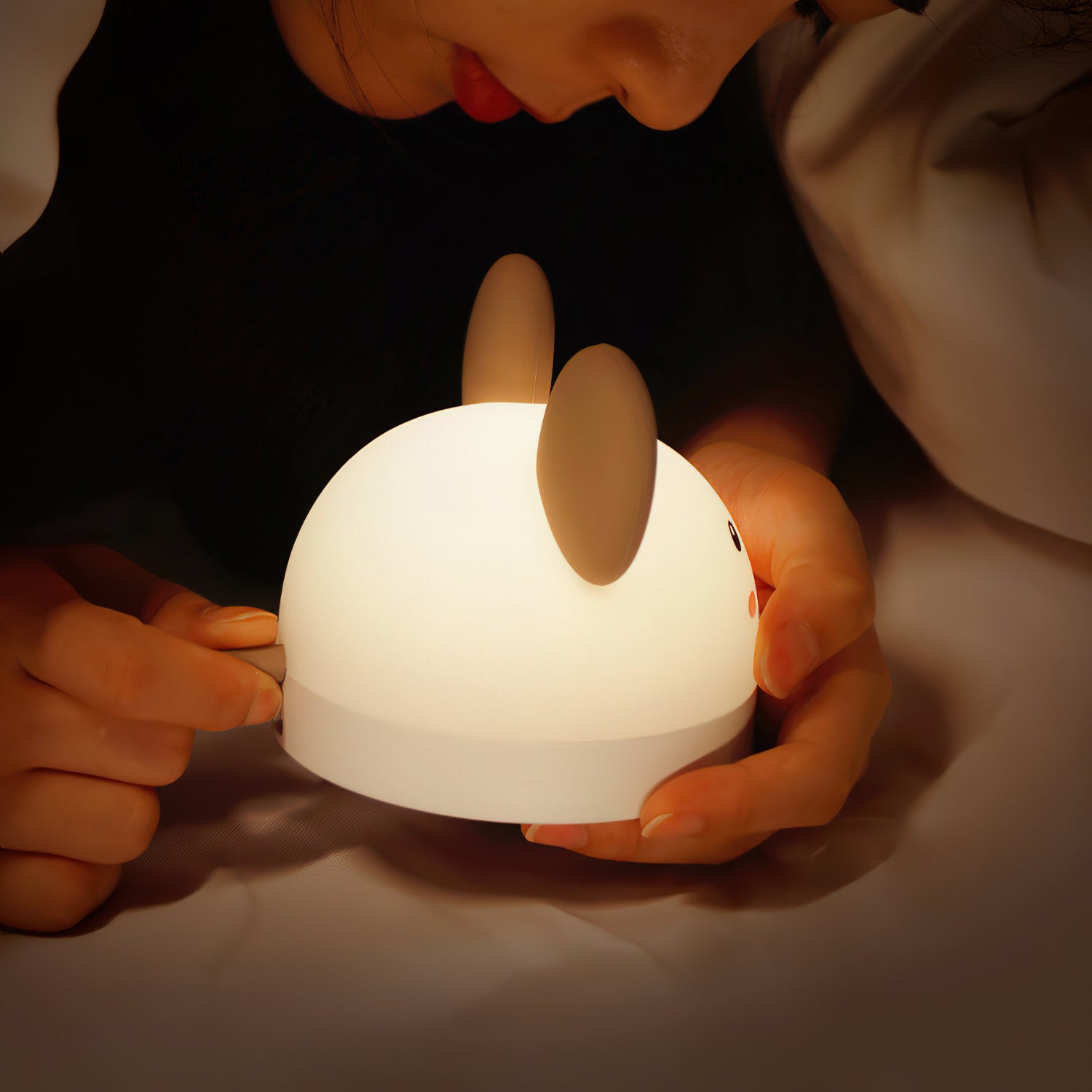 Cat Mouse Clock Night Light