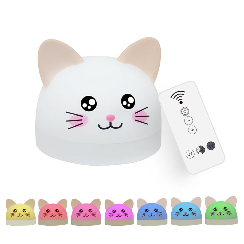 Cat Mouse Clock Night Light