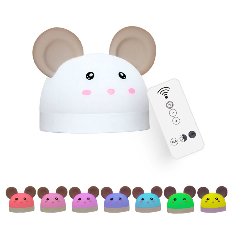 Cat Mouse Clock Night Light