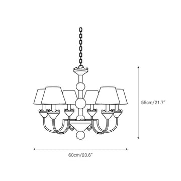 Cavaillon Chandelier – detail 3 — Dimension drawings 1