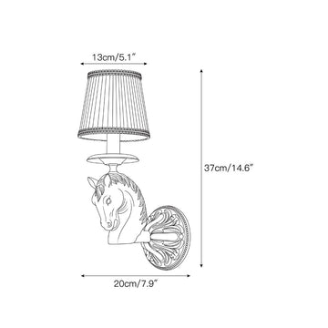 Cavallo Wall Sconce – detail 3 — Dimension drawings 1