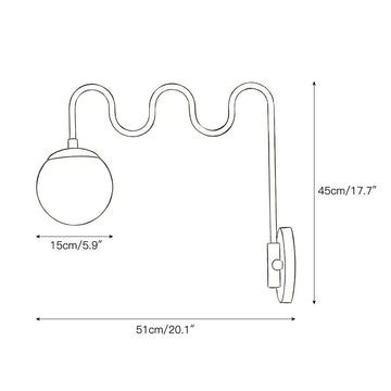 Cecil Wall Lamp – detail 3 — Dimension drawings 1