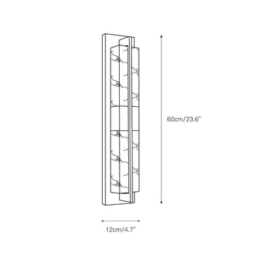 Cecily LED Alabaster Sconce – detail 3 — Dimension drawings 1