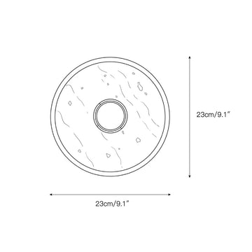 Celeste Travertine Wall Sconce – detail 3 — Dimension drawings 1