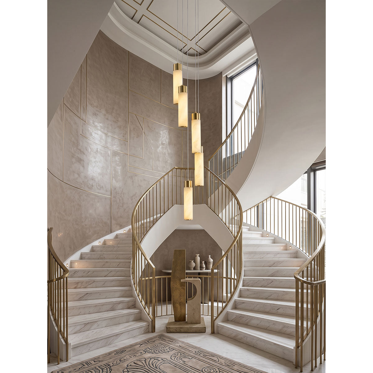 Celestial Alabaster Cascade Chandelier