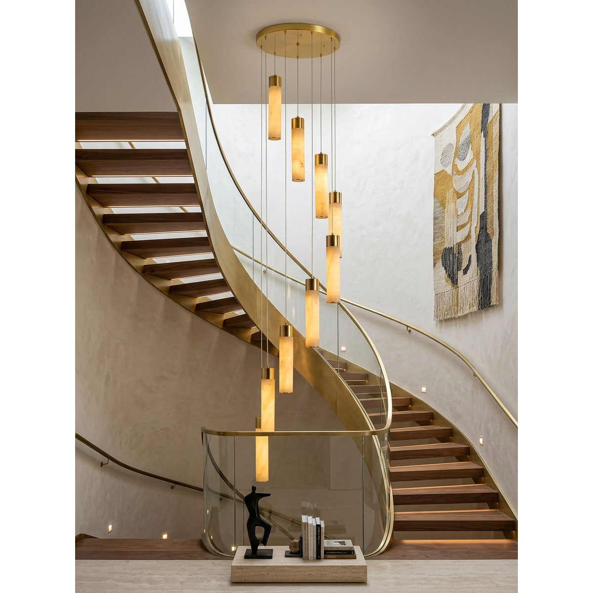 Celestial Alabaster Cascade Chandelier