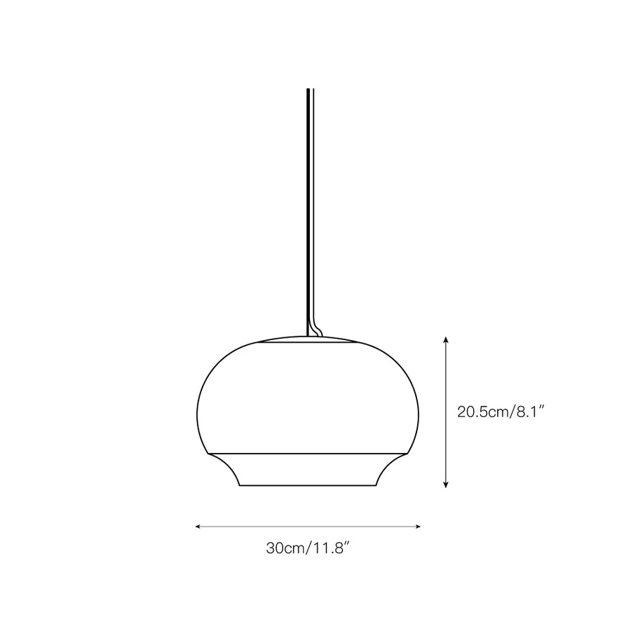 Camille Alabaster Pendant Lamp – detail 4 — Dimension drawings 1