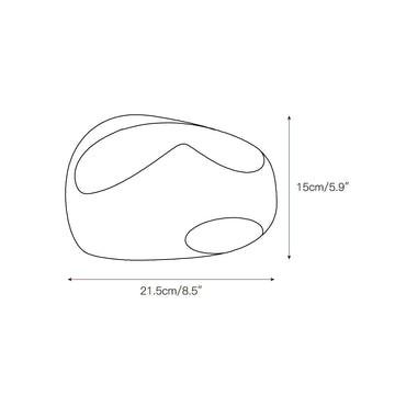 Cement Hollow Wall Lamp – detail 4 — Dimension drawings 2
