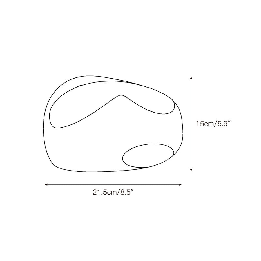 Cement Hollow Wall Lamp – detail 4 — Dimension drawings 2