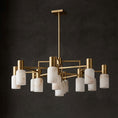 Carica l'immagine nel visualizzatore della galleria, Lampadario Centerport in alabastro
