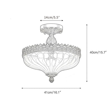 Century Ceiling Lamp – detail 3 — Dimension drawings 1