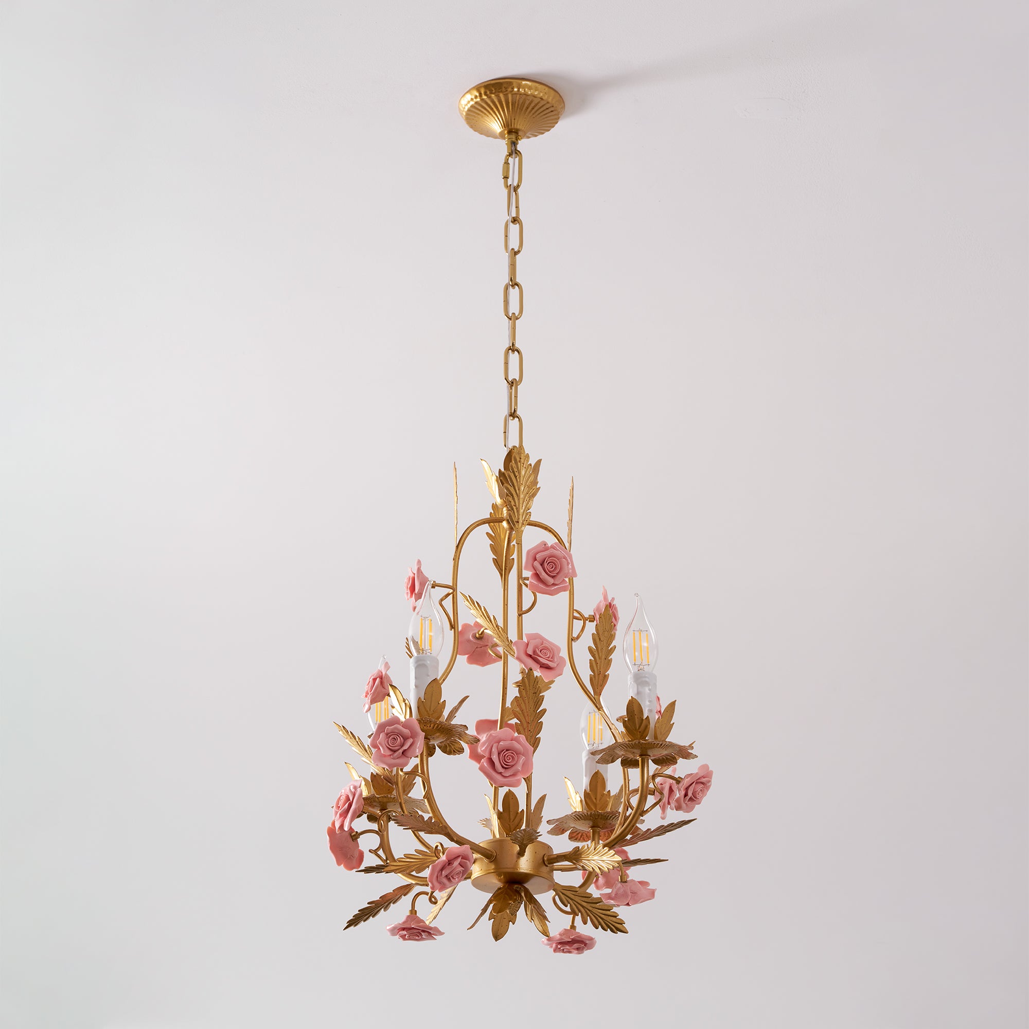 Keramik-Rosen-Kronleuchter