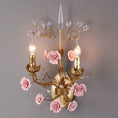 Load image into Gallery viewer, Ceramic Rose Vine Sconce
