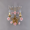 Load image into Gallery viewer, Ceramic Rose Vine Sconce
