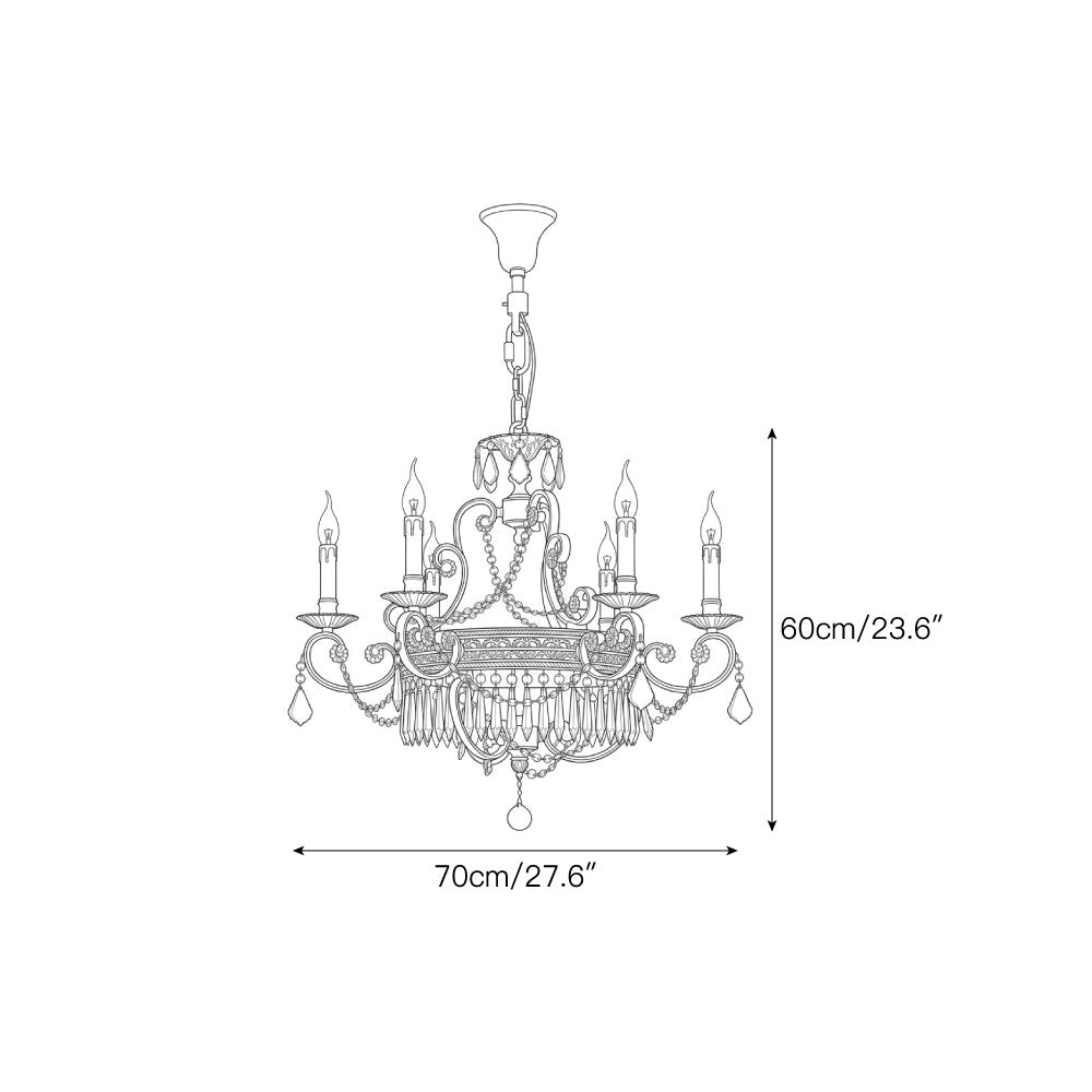 Chantilly Crystal Chandelier – detail 3