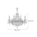 Carica l'immagine nel visualizzatore della galleria, Chantilly Crystal Chandelier – detail 4
