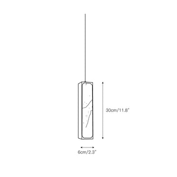 Chaos Alabaster Pendant Light – detail 3 — Dimension drawings 1