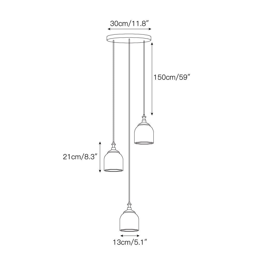 Chart Alabaster Cluster Chandelier