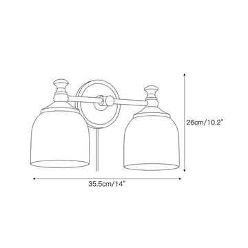 Chart Alabaster Plug-in Wall Sconce – detail 4 — Dimension drawings 2