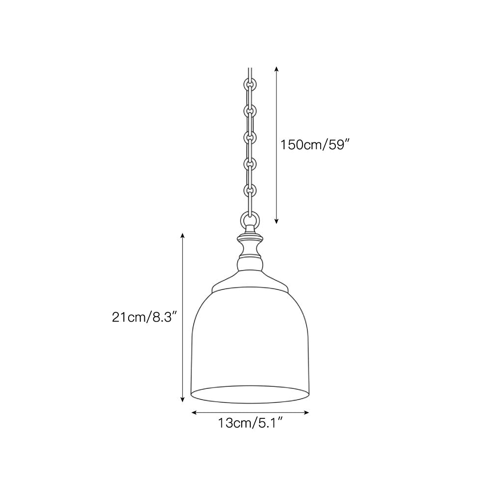 Chart Chain Alabaster Chandelier