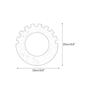 Checkered Disc Wall Sconce – detail 3 — Dimension drawings 1