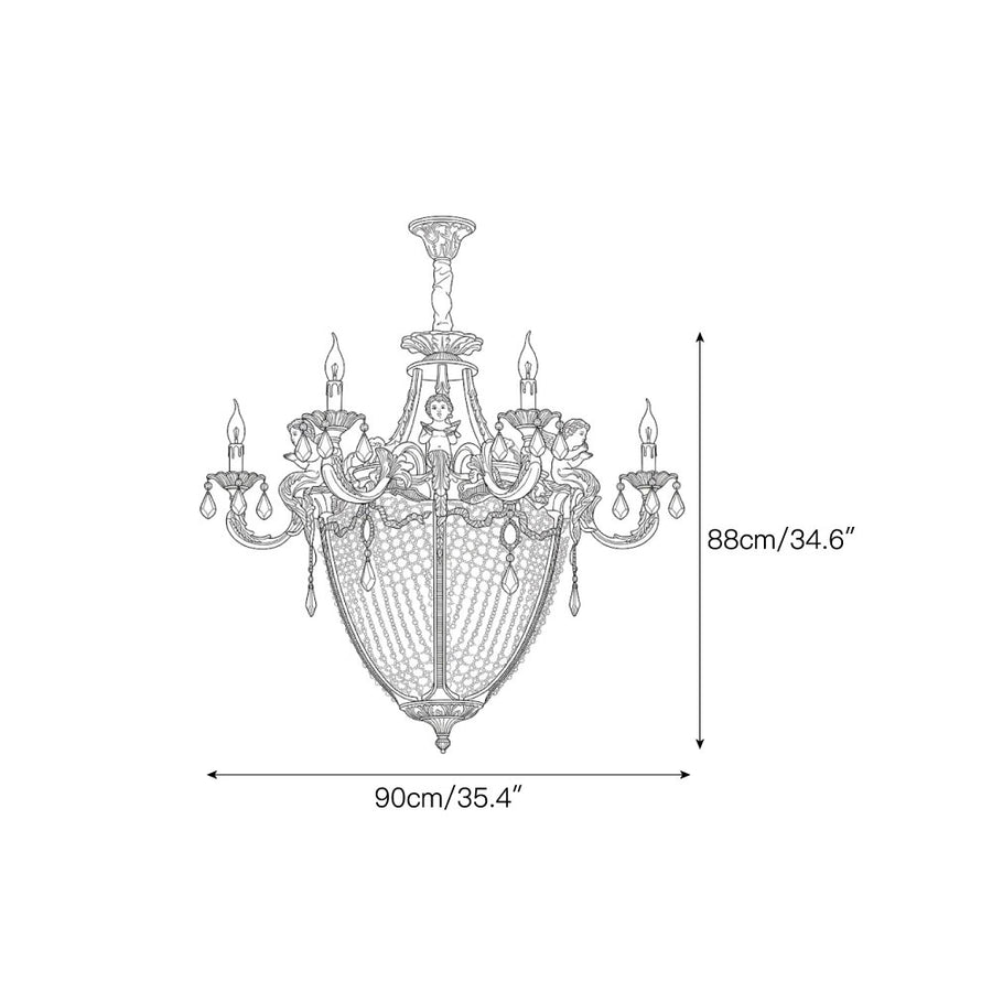 Lampadario Cherubini — Dimension drawings 1