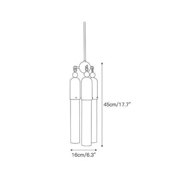 Chrishell Alabaster Pendant Lamp – detail 3 — Dimension drawings 1