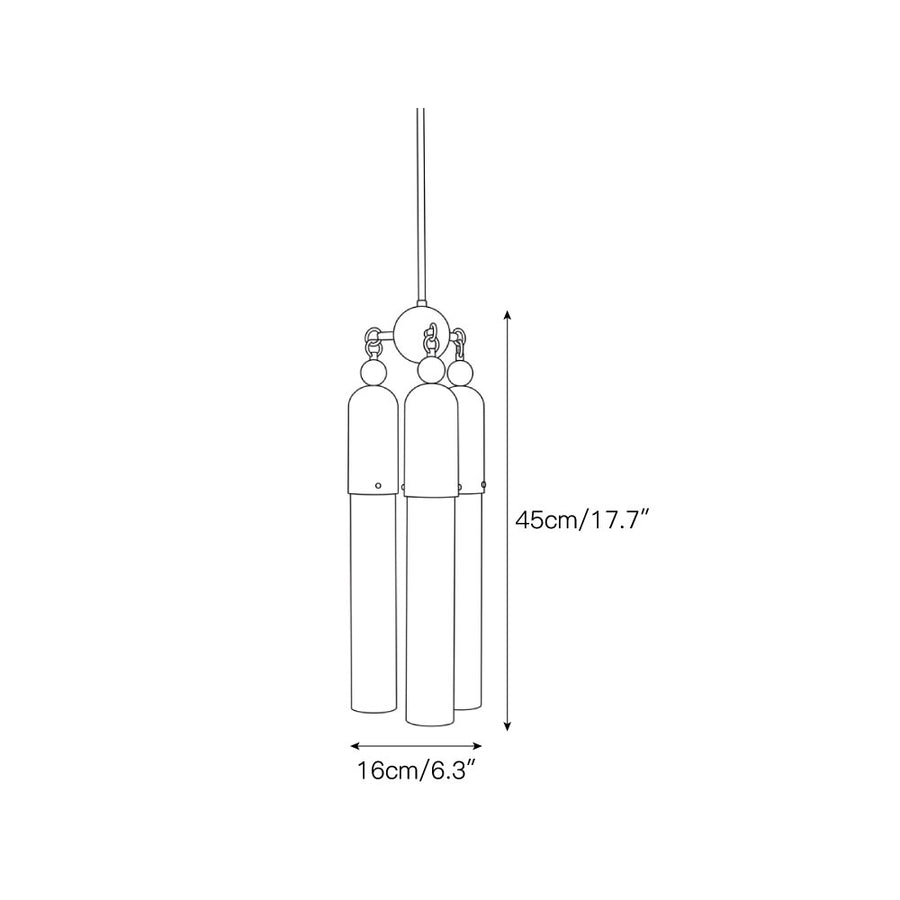 Chrishell Alabaster Pendant Lamp – detail 3 — Dimension drawings 1
