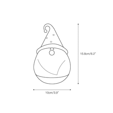 Snowman Night Light (built-in battery) – detail 3 — Dimension drawings 1