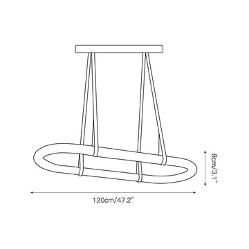 Circle Alabaster Chandelier – detail 3 — Dimension drawings 1