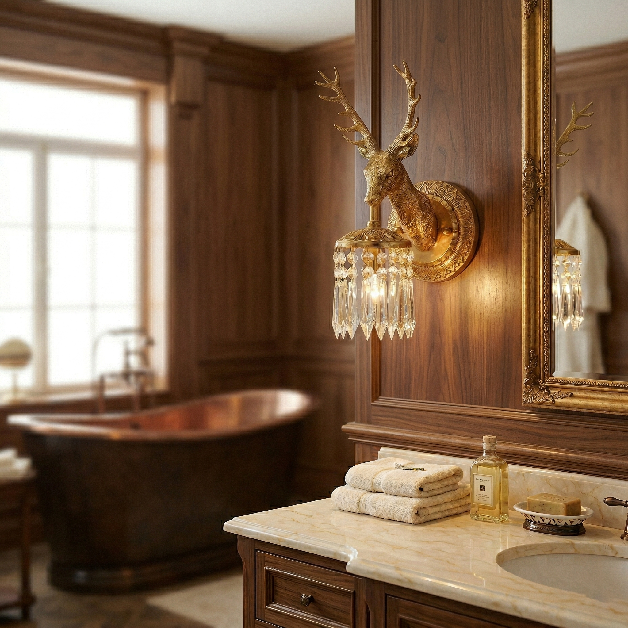 Stag Head Wall Sconce