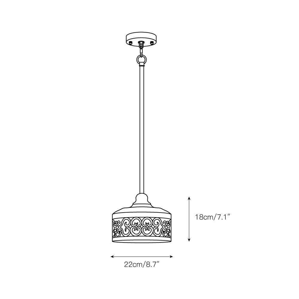 Lampe à suspension Claudette