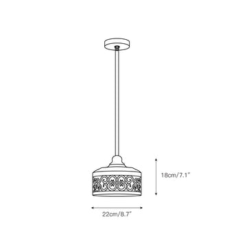 Claudette Pendant Lamp – detail 3 — Dimension drawings 1
