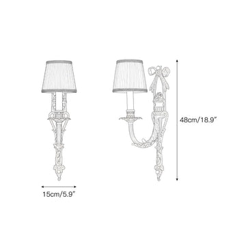 Claudine Wall Lamp – detail 3 — Dimension drawings 1
