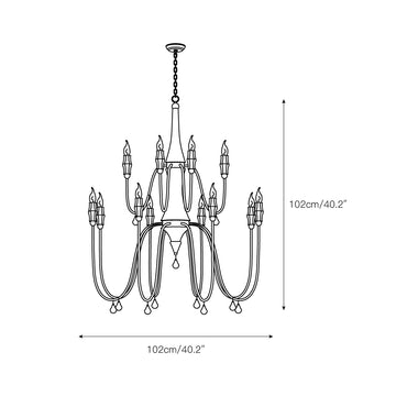Clay Chandelier – detail 5 — Dimension drawings 3