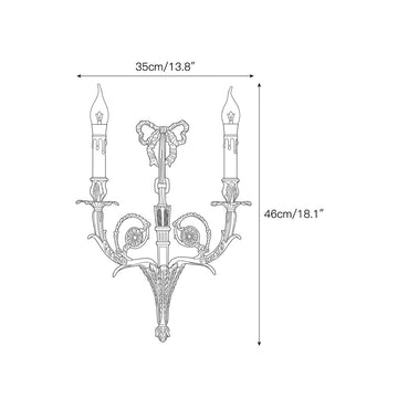 Cleveland Brass Wall Sconce – detail 3 — Dimension drawings 1