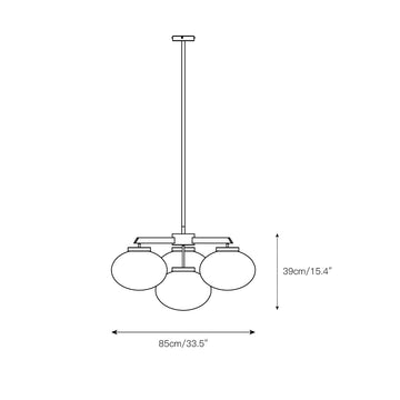 Cloudesley Chandelier – detail 3 — Dimension drawings 1