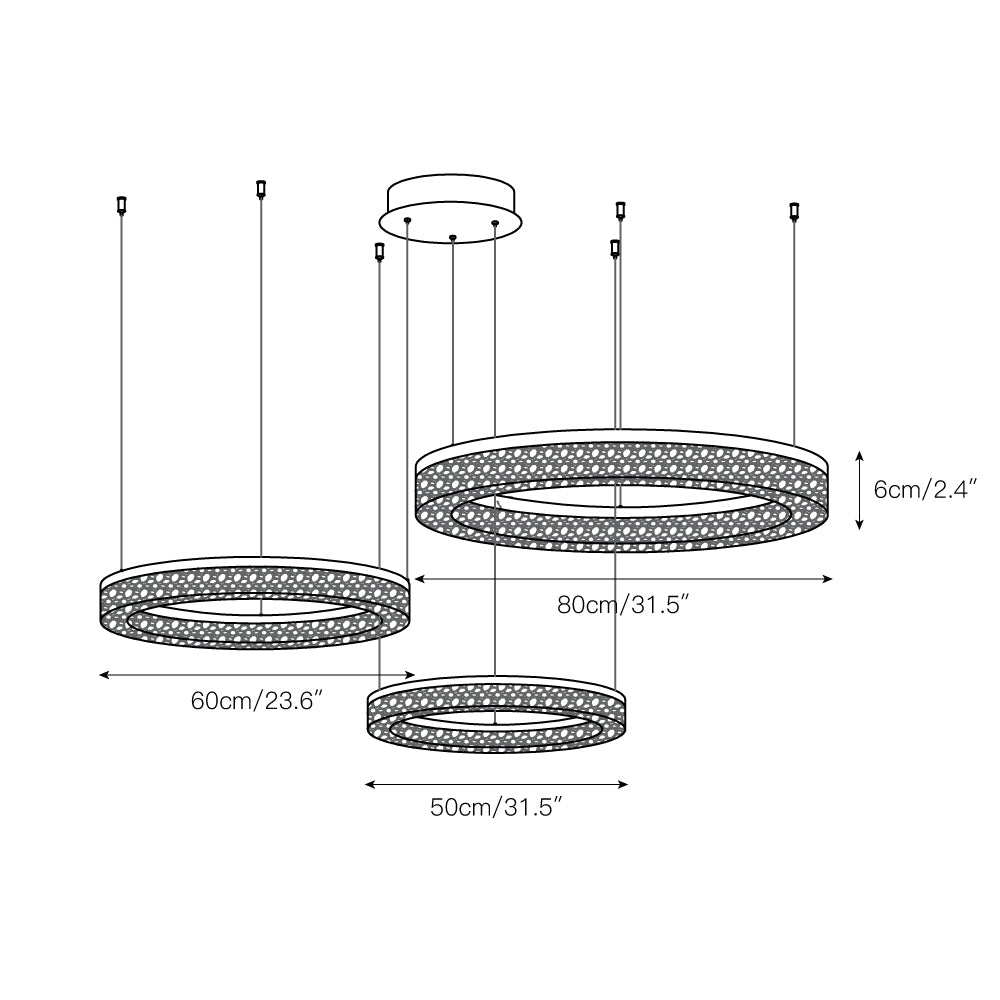 Lustre rond à LED Coblitz