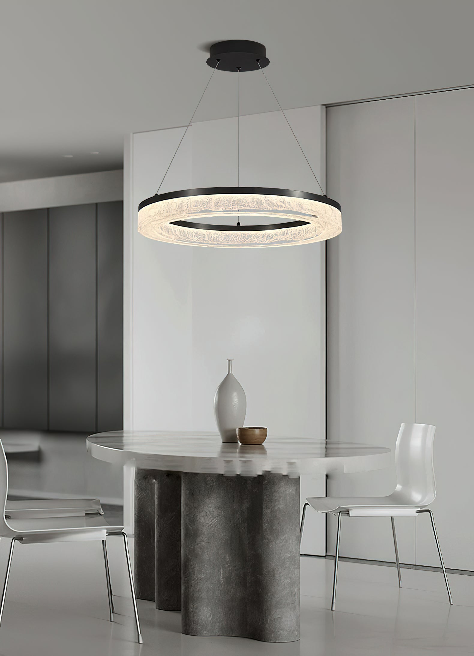 Runder LED-Kronleuchter Coblitz