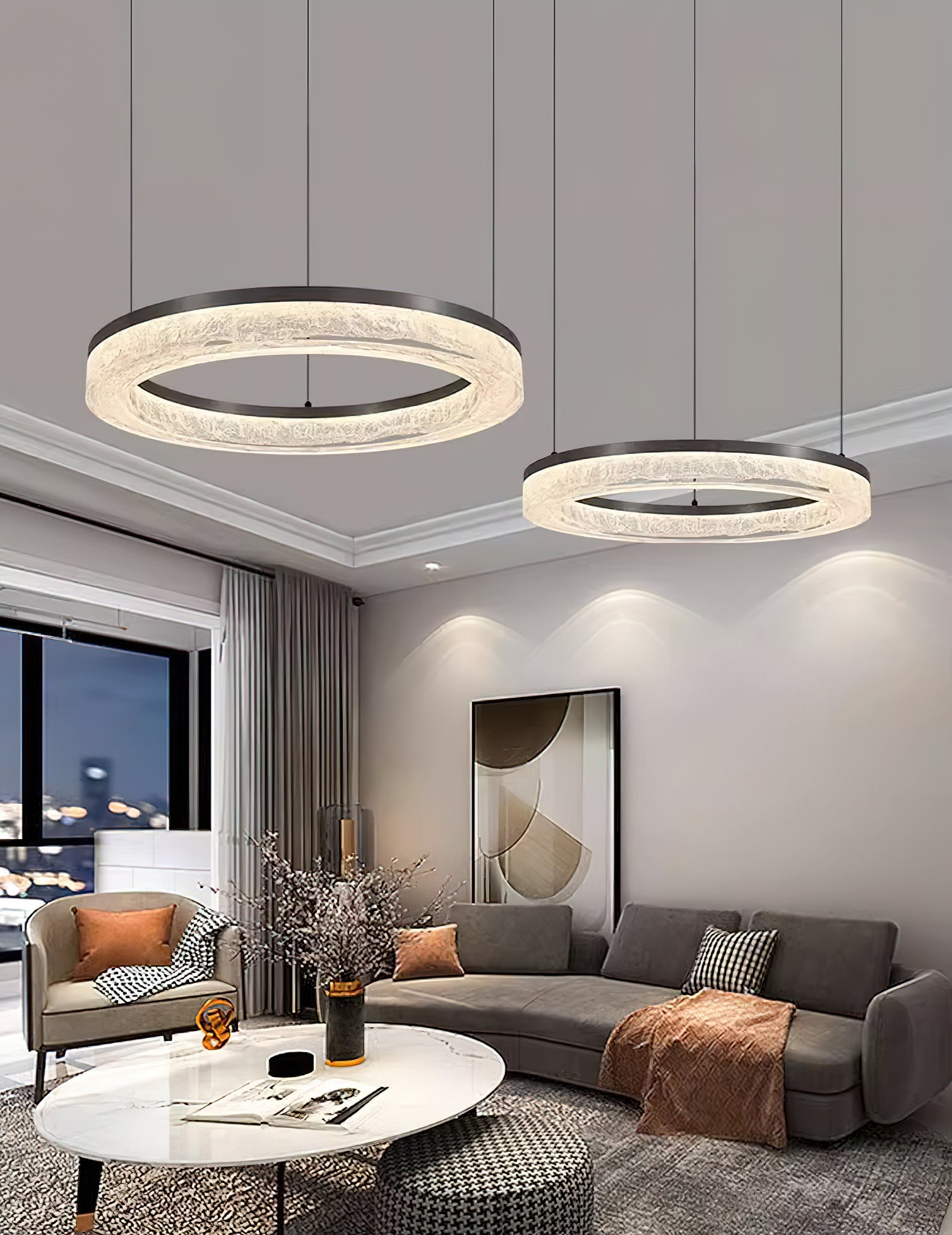 Coblitz Round LED Chandelier