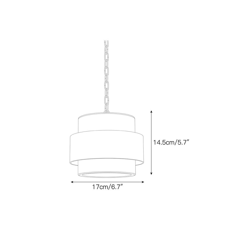 Pendelleuchte Cole aus Marmor — Dimension drawings 1