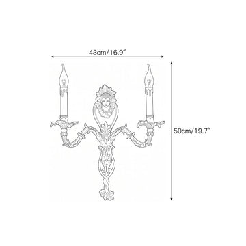Colette Wall Sconce – detail 3 — Dimension drawings 1