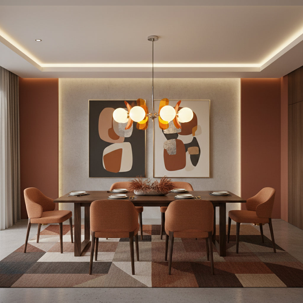 Coloured Sputnik Chandelier