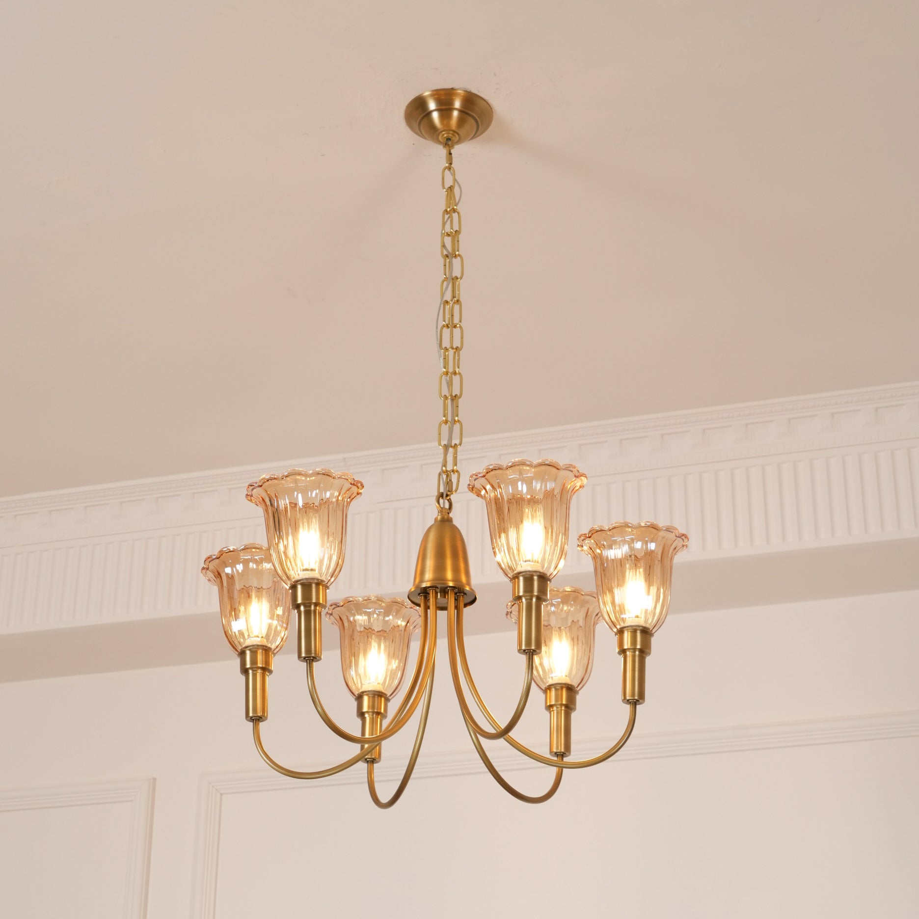 Columbia Brass Chandelier